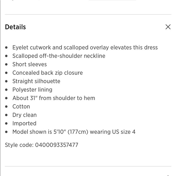 Cynthia Steffe Liliana Off-Shoulder Eyelet Dress - Picture 3 of 6